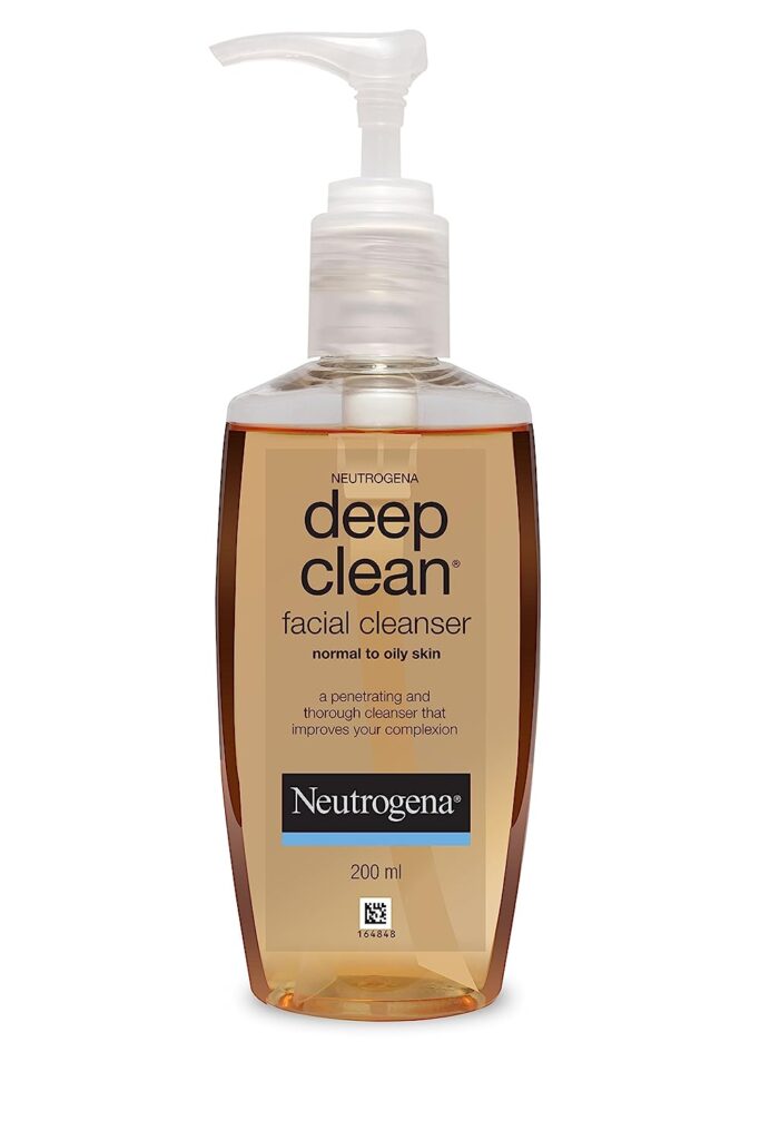 Understanding Oily Skin and How to Manage It 2 Neutrogena Deep Clean Facial Cleanser For Normal To Oily Skin