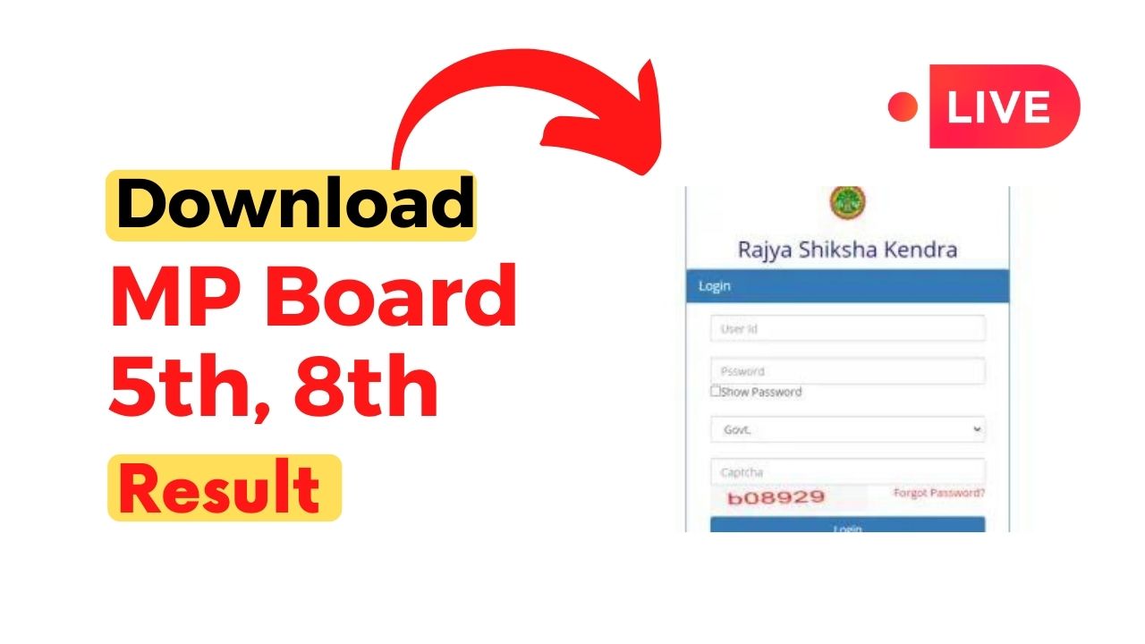 MP Board 5Th Result 2024 5वी का रिजल्ट जारी यहाँ करें चेक (Direct